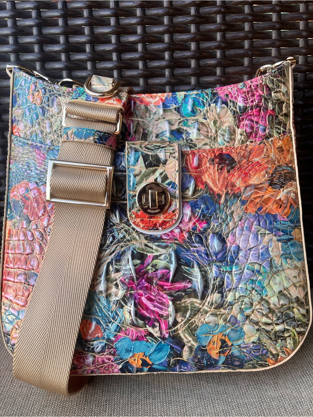 NWT Brahmin Small LEIA in LASSO Melbourne Crossbody Bag